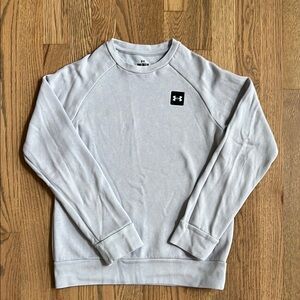 Under Armour Gray Crewneck Sweater with Ribbed Cuffs